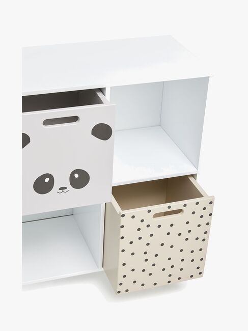 Alice & Fox DELTA Bücherregal mit Aufbewahrungsbox, Weiß