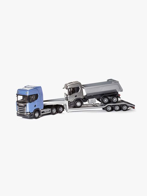 Emek Scania Tieflader, Blau