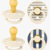 BIBS Studio Colour Schnuller 4er-Pack Latex Größe 1, Pin Ivory Vanilla/Pin Ivory Steel Blue