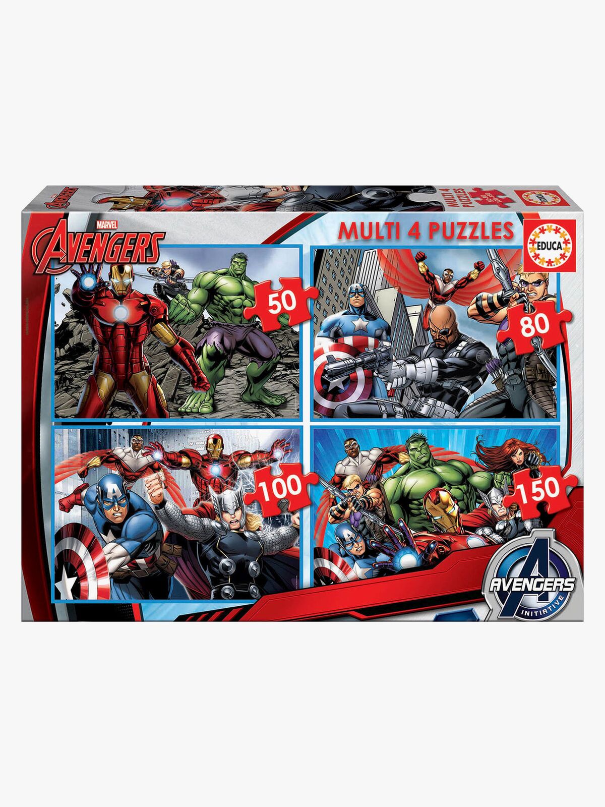 Educa Marvel Avengers Puzzles 4-in-1