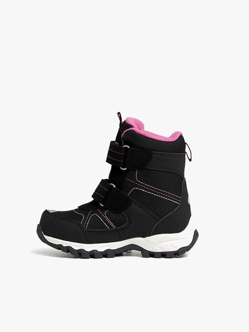 Nordbjörn Snowfall Winterstiefel, Black/Strawberry