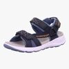 Superfit Criss Cross Sandalen, Blau/Orange