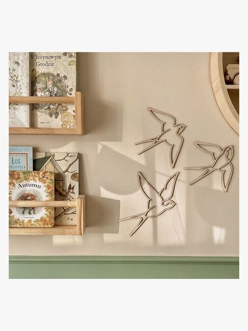 lis wycina Swallows Wanddekoration Holz