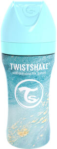 Twistshake Anti-Kolik Rostfrei 330ml, Marmor/Blau