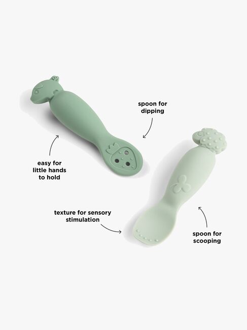 Done By Deer Tiny Farm Löffel 2er-Pack, Green