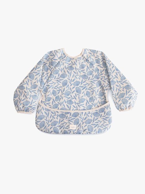 Mushie Langärmliges Lätzchen, Blue Flowers