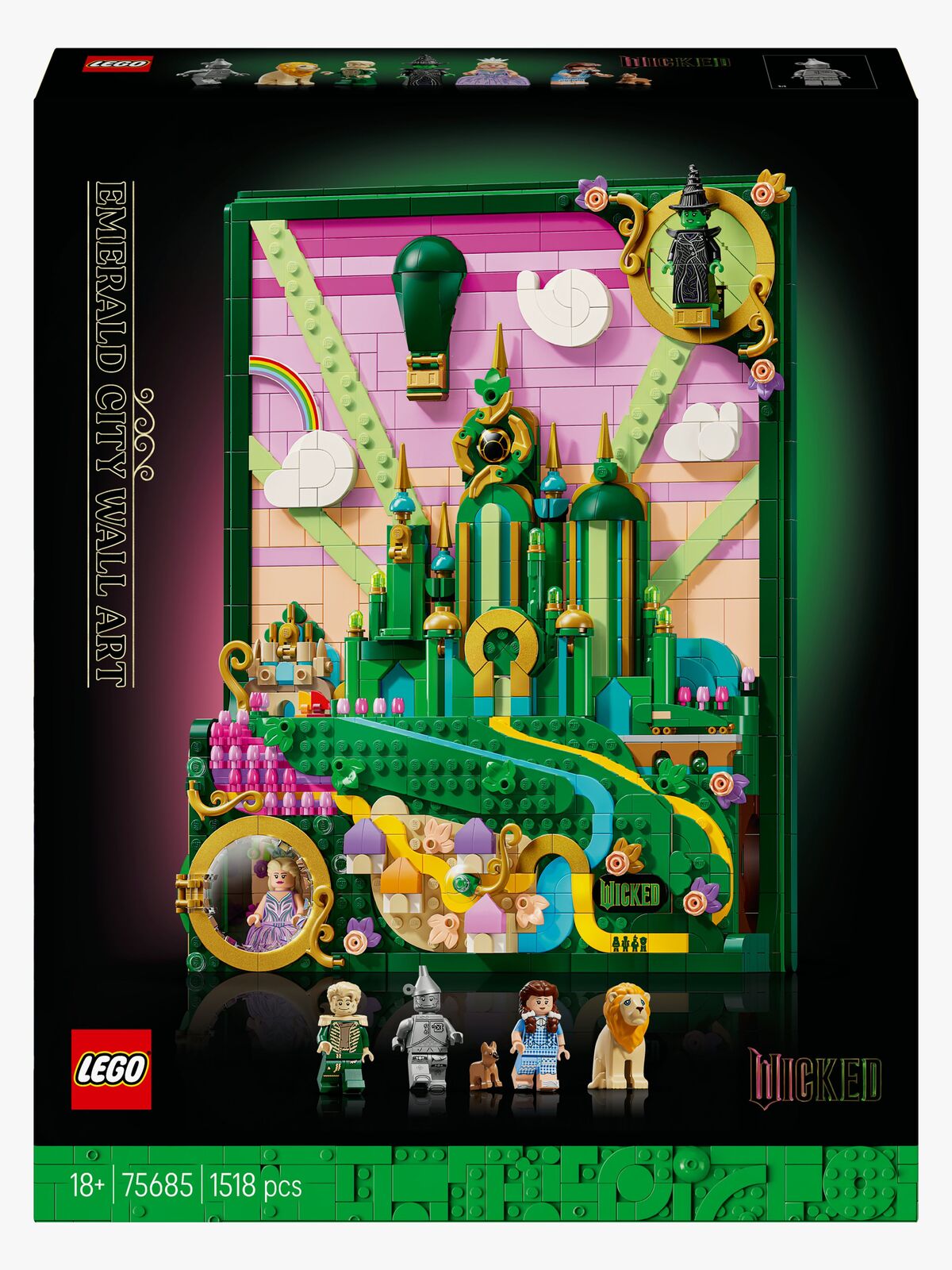 LEGO Wicked 75685 Emerald City Wandkunst