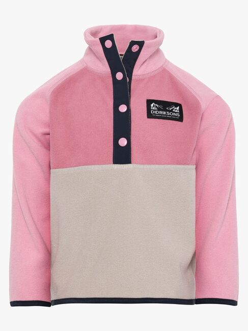 Didriksons Monte Fleece-Pullover, Heather Pink
