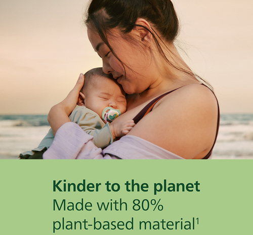 Philips Avent Ultra Air Schnuller 6–18m 2er-Pack, Beige/Hellgrün