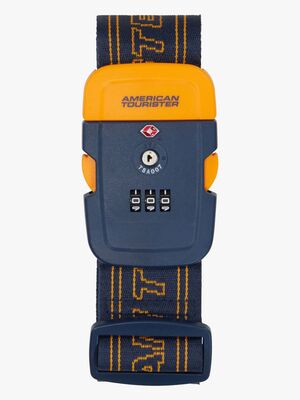American Tourister TSA Gepäckgurt, Navy/Orange