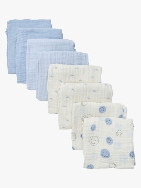 Pippi Musselintuch 8er-Pack, Celestial Blue