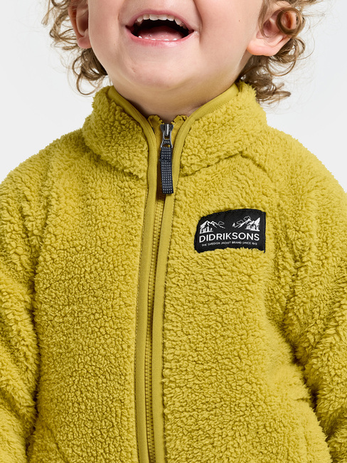 Didriksons Gibbs Fleecejacke, Yellow Pollen