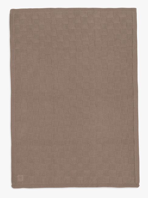 Jollein Decke 75x100 cm Box Knit, Milky Coffee