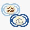 MAM Perfect Night Schnuller Silikon 2er-Pack 6-16m, Blau