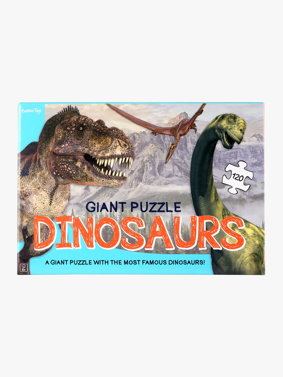 Barbo Toys Großes Bodenpuzzle Dinosaurier 120 Teile