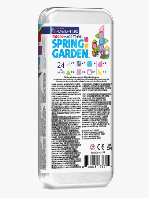 MAGNA-TILES MicroMAGS Reise-Set Spring Garden 24 Teile