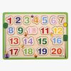 Barbo Toys Wacky Wonders Holzpuzzle Zahlen 20 Teile