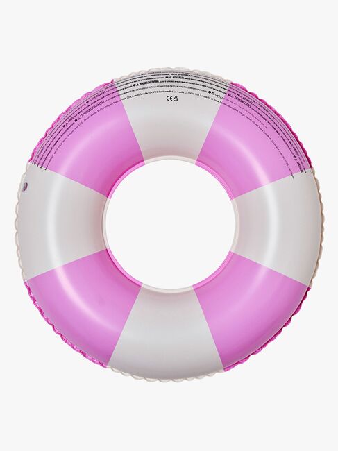 SUNNYLiFE Mini Schwimmring, Pool Party Magenta Stripe