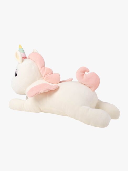 Teddykompaniet Plüschspielzeug Liegendes Einhorn 52 cm, Weiß