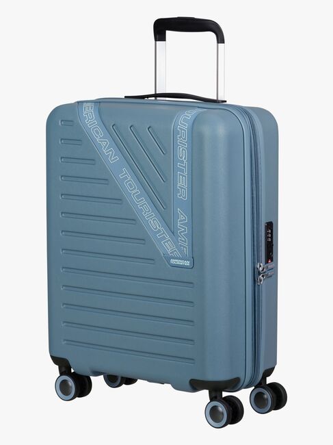American Tourister Dynabelt Spinner Reisekoffer 36L, Rainstorm Blue