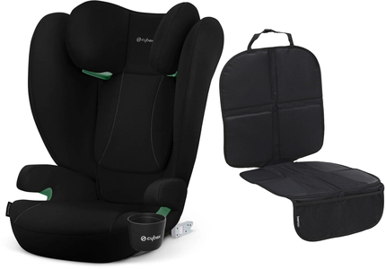 Cybex Solution B2 i-Fix Kindersitz inkl. Autositzschoner Lux, Volcano Black