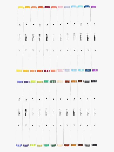 Creativ Company Alkoholbasierte Illustrationsmarker Bunt, 24 Stück