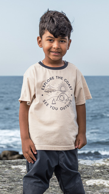 Didriksons Mynta T-Shirt, Sand beige