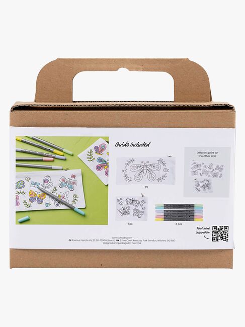 Creativ Company Mini Kreativset Textilmalen Schmetterlinge