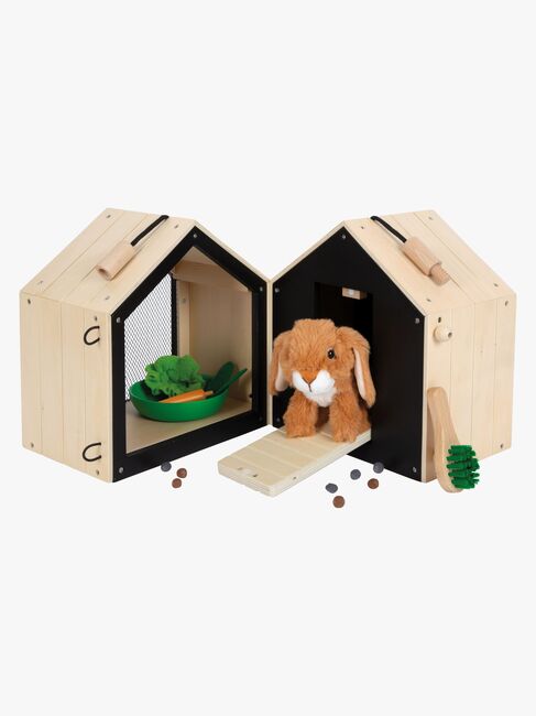 Small Foot Spielset Kaninchen mit Käfig & Gehäuse