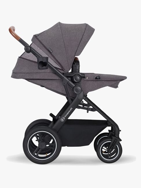 Kinderkraft Multifunctional 3-in-1 B-Tour Mink Pro Kombikinderwagen, Dark Grey