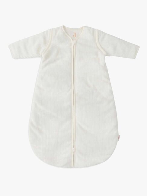 Jollein Schlafsack mit abnehmbaren Ärmeln Rund 70 cm, Rib Ivory