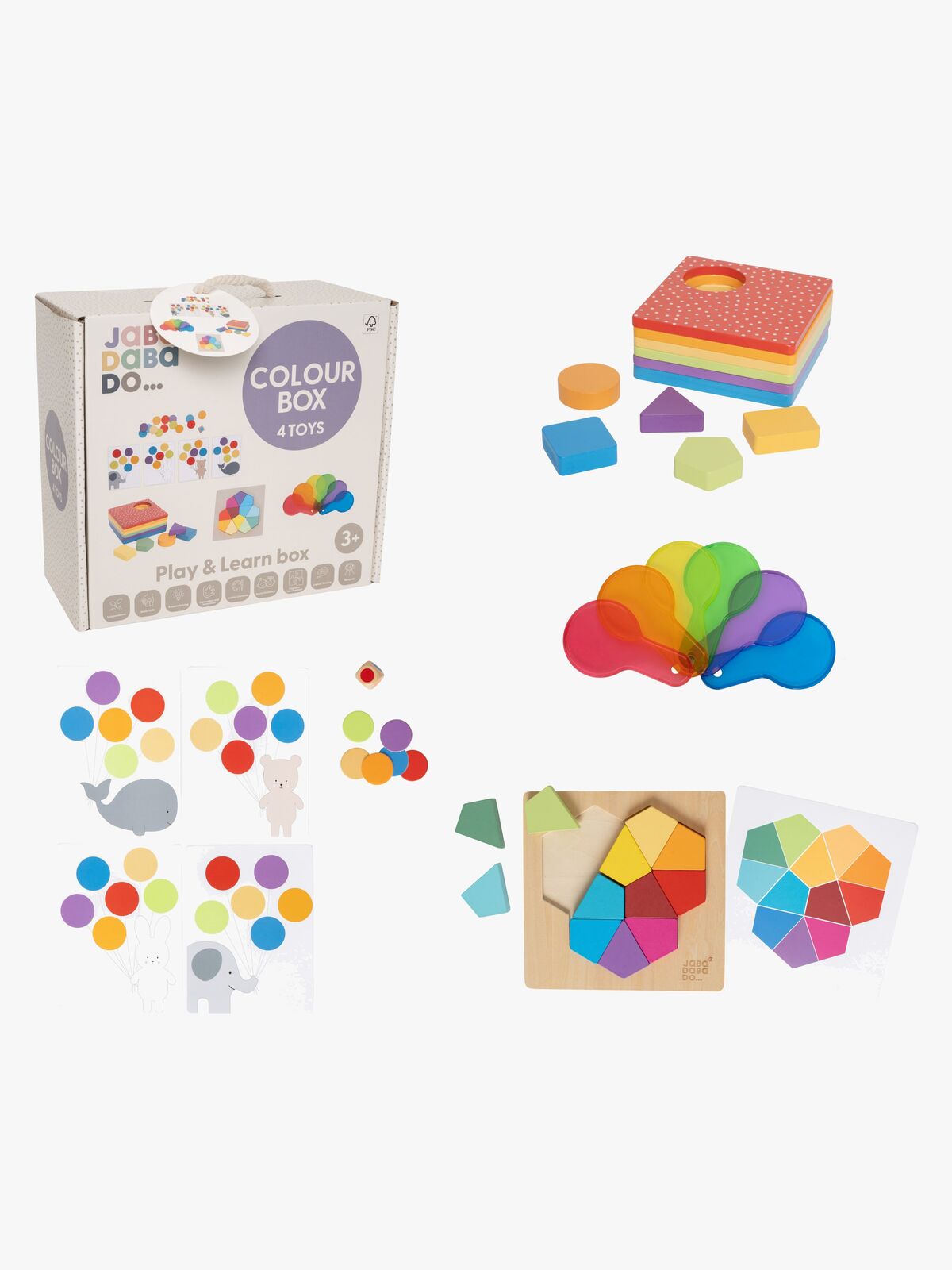 Jabadabado Spielen & Lernen Box Farben