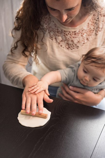 Tiny Love Babyprint Rahmen Handabdruck Doppelt, Wooden