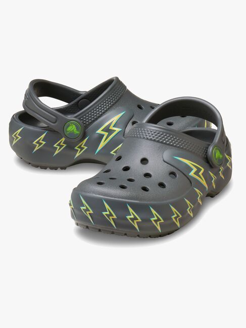 Crocs Classic Bolt Lights Pantoffeln, Carbon