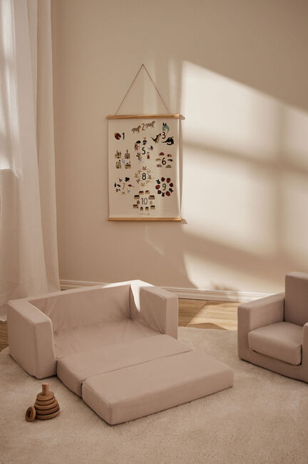 Alice & Fox Cubbie Klappbares Sofa 94x55 cm, Beige