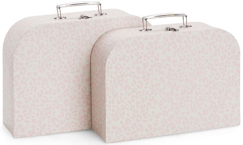 Alice & Fox Kartontasche 2er-Pack, Pink Leopard