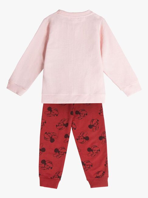 Disney Minnie Maus Pulli & Hose Set, Rot/Rosa