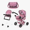 Bayer Design Cosy Set Puppenwagen, Rosa