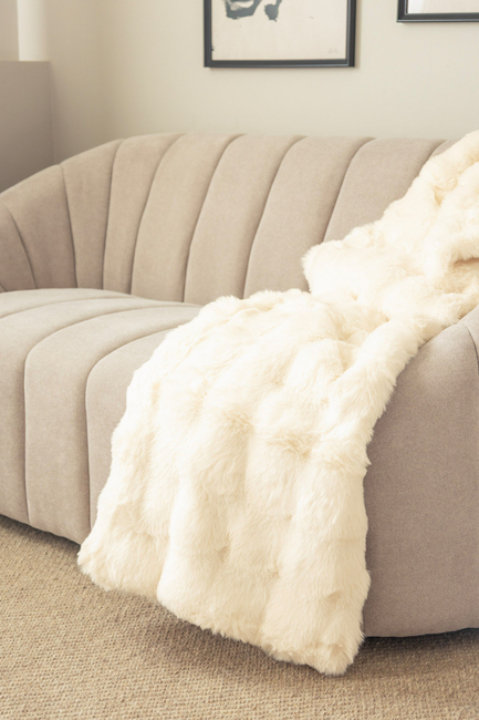 KMCarpets Bubble Decke 130x170, Creme