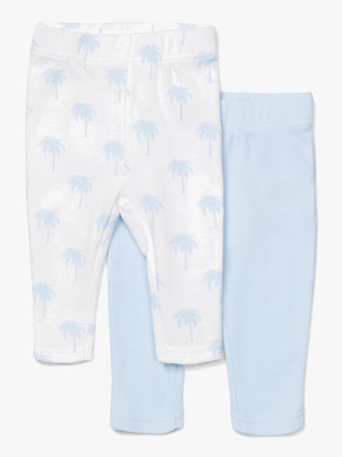 Tiny Treasure Lexi Leggings 2er-Pack, Blue/Palm