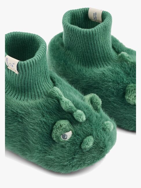 LIEWOOD Beth Crocodile Plush Hausschuhe, Garden green