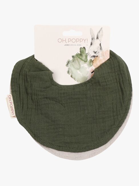 Oh, Poppy! Juno Halstuch 2er-Pack, Forest Green/Linen Beige