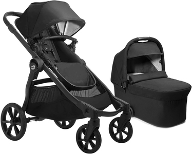 Baby Jogger City Select 2 Tencel Kombikinderwagen, Lunar Black