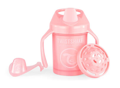 Twistshake Mini Cup Schnabeltasse 230 ml, Pearl Pink