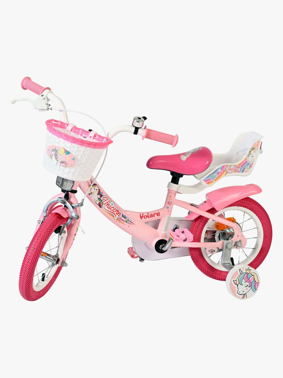Volare Unicorn Fahrrad 12 Zoll, Rosa