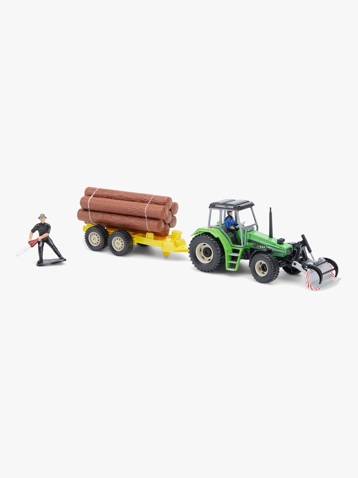 Alex's Garage Farm Truck Mit Holzanhänger 1:32