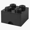 LEGO Aufbewahrungsbox mit Schublade 4, Schwarz