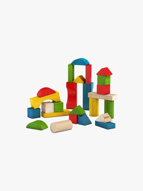 BRIO 30114 Bunte Holzbausteine 25 Teile