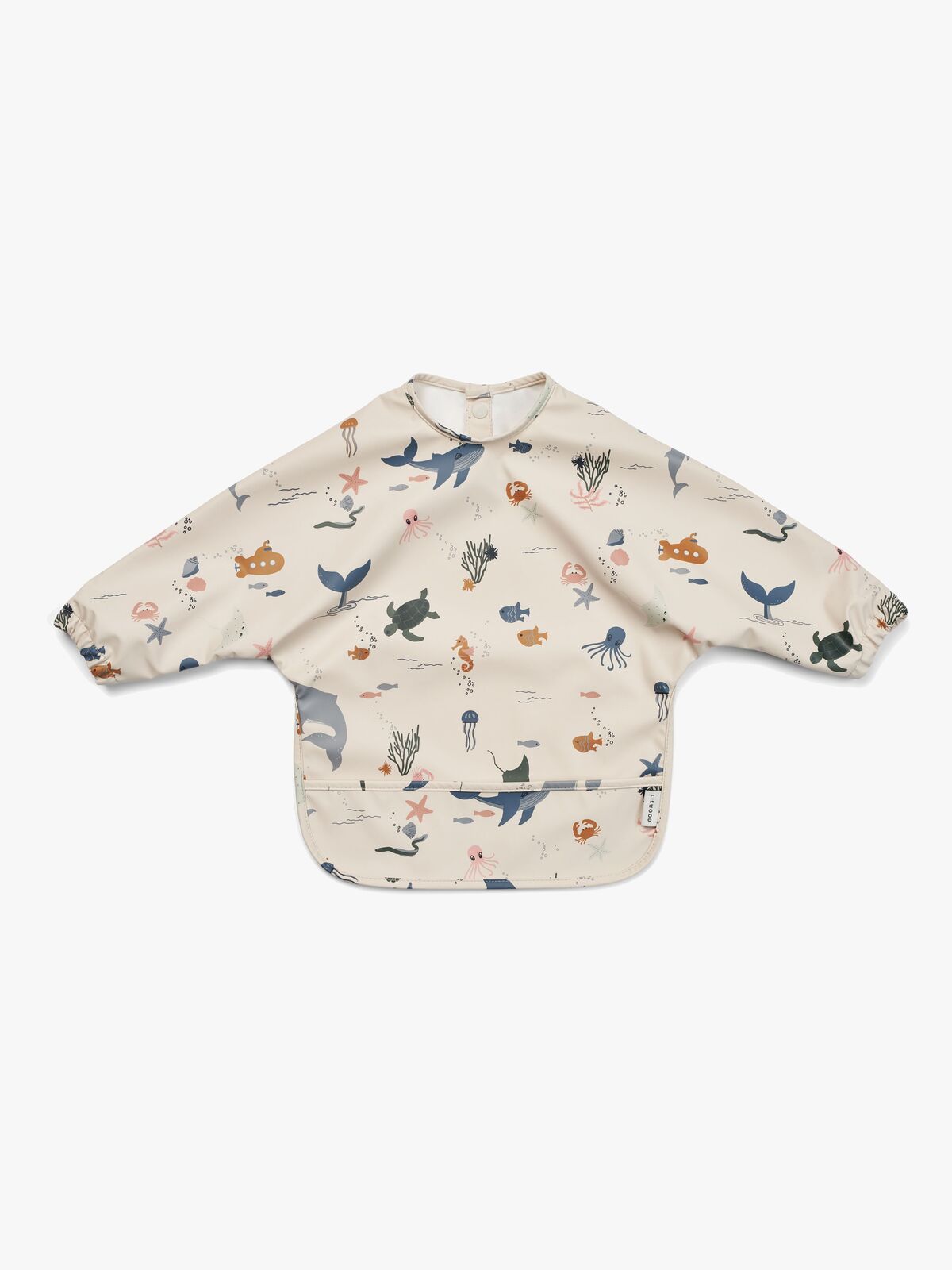 LIEWOOD Merle Cape Lätzchen mit Print, Sea Creature/Sandy
