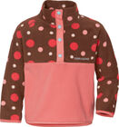 Didriksons Monte Fleece-Pullover, Small Dotted Brown Print